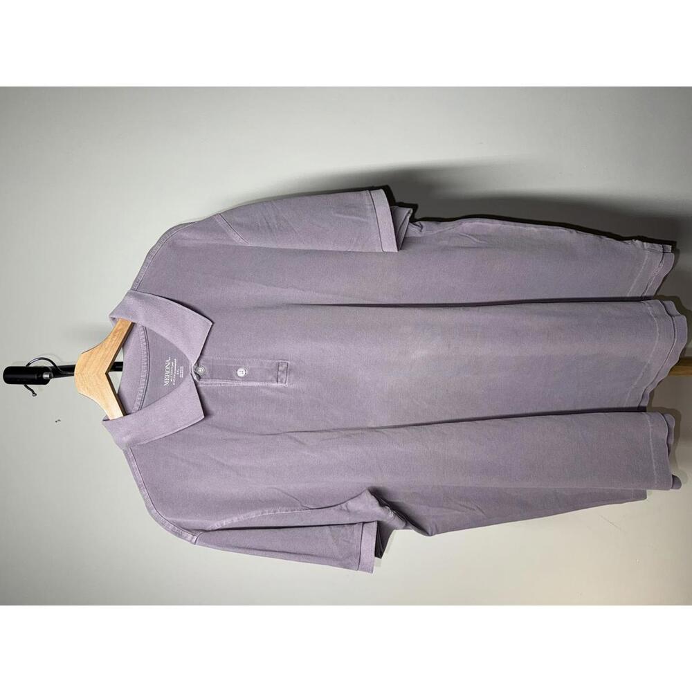 Men's Merona Polo Shirt XL Lavender - Picture 2 of 4